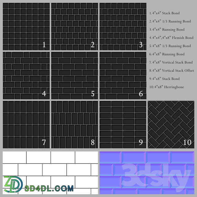 Beveled Subway Tiles 10 Patterns 