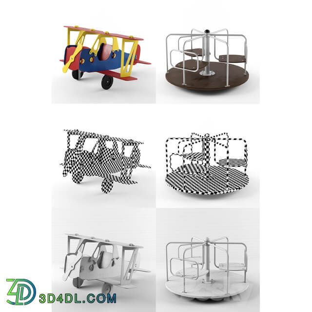 Baby equipment our yard 001 3D Models