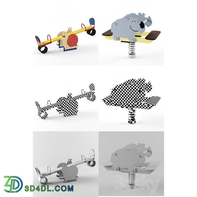 Baby equipment our yard 001 3D Models