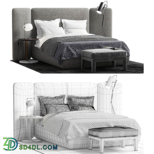 Bed Meridiani Tuyo bedroom set