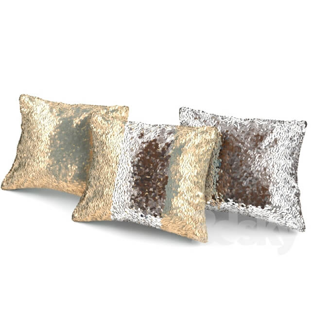 Pillow with sequins