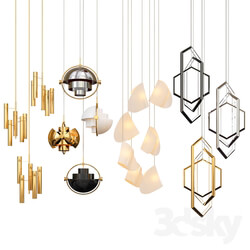 Four Hanging Lights 14 Exclusive Pendant light 3D Models 