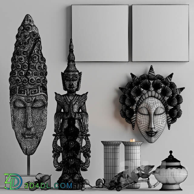 Decorative set in Asian style factory DesignToscano 