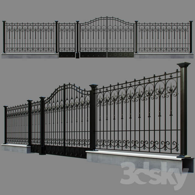 Other architectural elements Forged fence