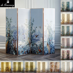 Screen covers with wallpaper De Gournay 