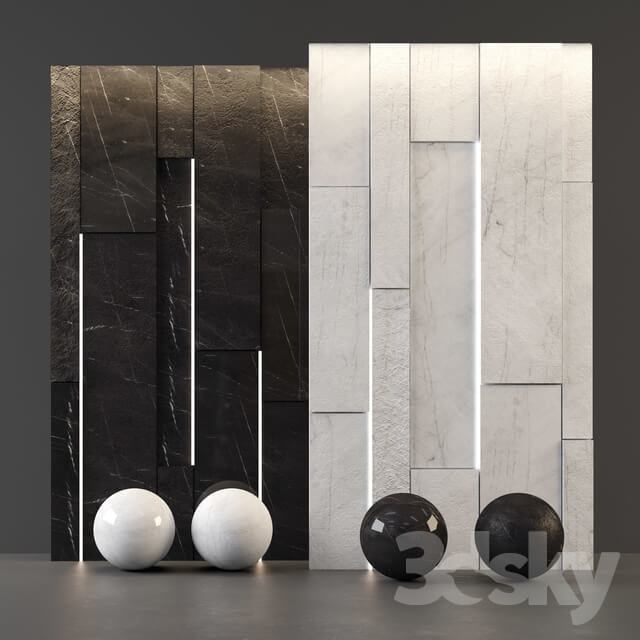 White Marble and Black Marble