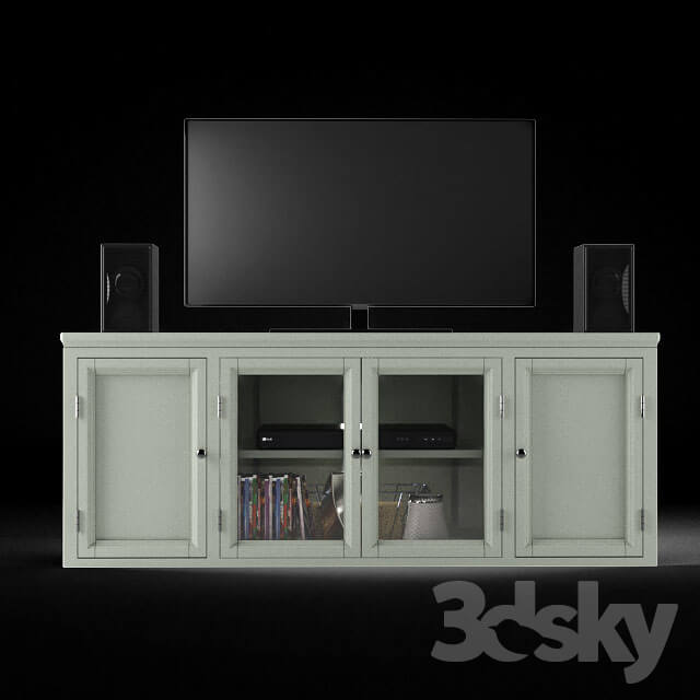 Yosef Corner 57 TV Stand Sideboard Chest of drawer 3D Models