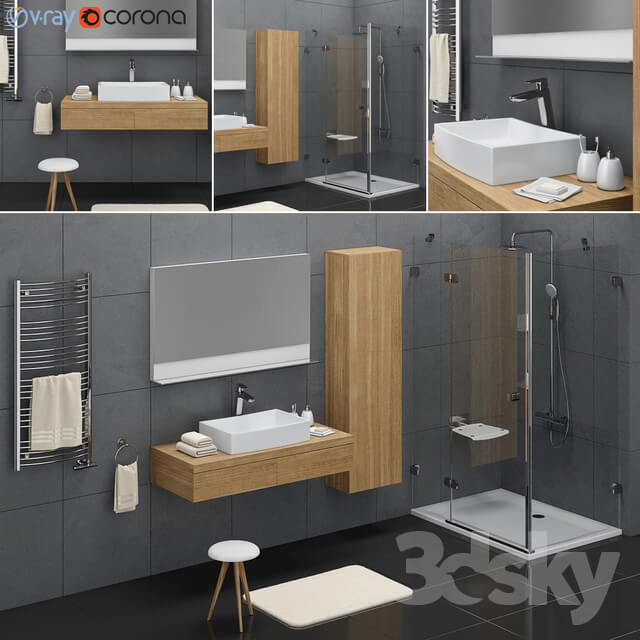 Bathroom set Ravak Formy set 02