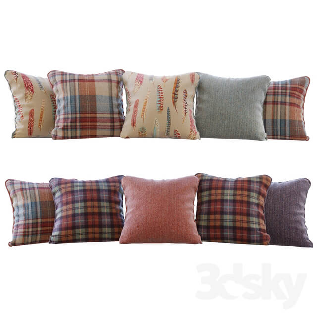 A set of pillows with fabrics Sanderson 01 Pillows Sanderson 01 YOU 