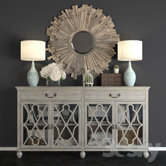 Sideboard Chest of drawer Buffet Hawthorne Estate with a mirror Vermundo.