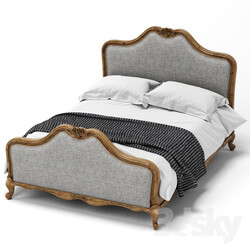Bed LUXDECO. Chic king size bed 