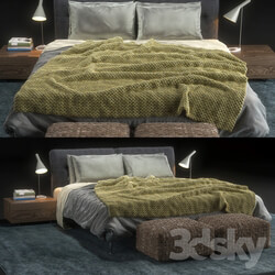 Bed Flexform Bed Adda 