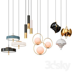 Collection of Pendant Lights Pendant light 3D Models 