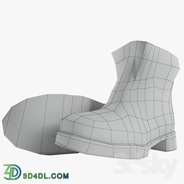 Shoes low poly