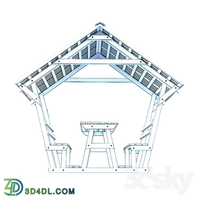 Building Wooden arbor