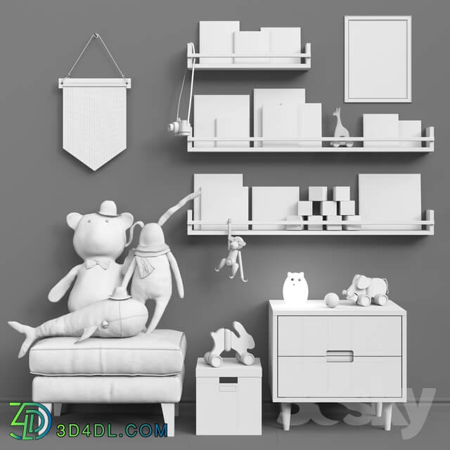 Toys and furniture set 35 Miscellaneous 3D Models