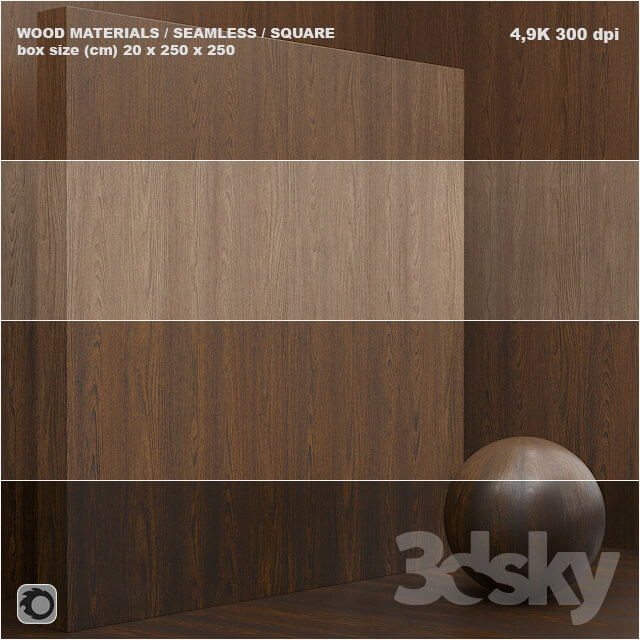 Material wood veneer seamless set 36