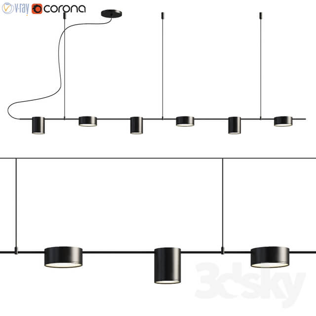 Counterpoint 6 Light Led Linear Pendant