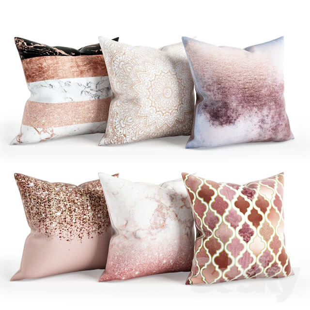 Rose Gold Pillow Set 002