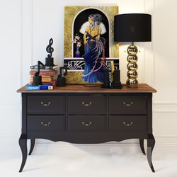 Sideboard Chest of drawer Chest console Leontina. Whatnot 