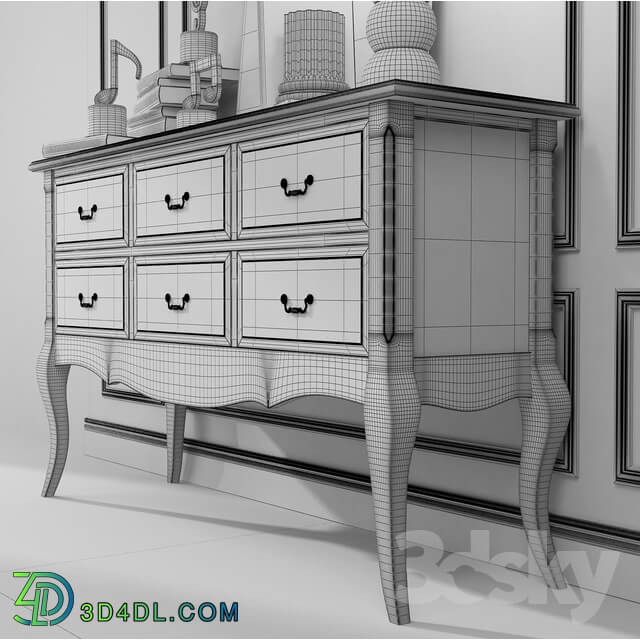 Sideboard Chest of drawer Chest console Leontina. Whatnot