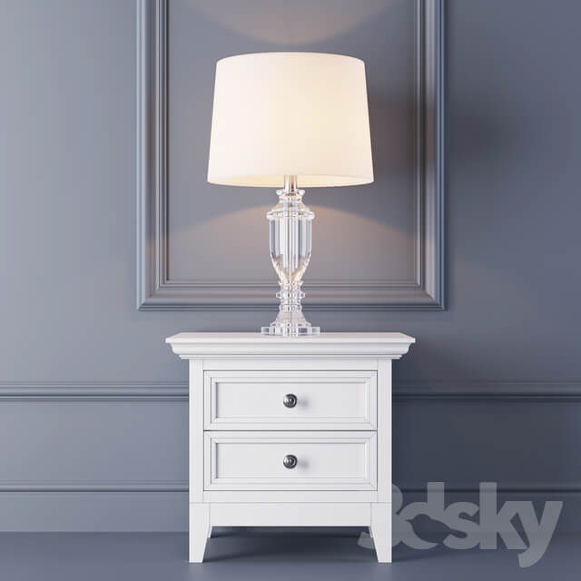 Sideboard Chest of drawer Dantone. Table lamp TCY0031 and dresser