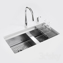 KOHLER 8 Degree under mount kitchen sink 