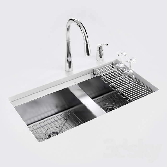 KOHLER 8 Degree under mount kitchen sink