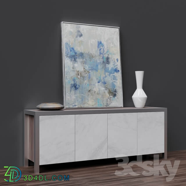 Sideboard Chest of drawer Decorage Marble Door Entertainment Console Rainy Day