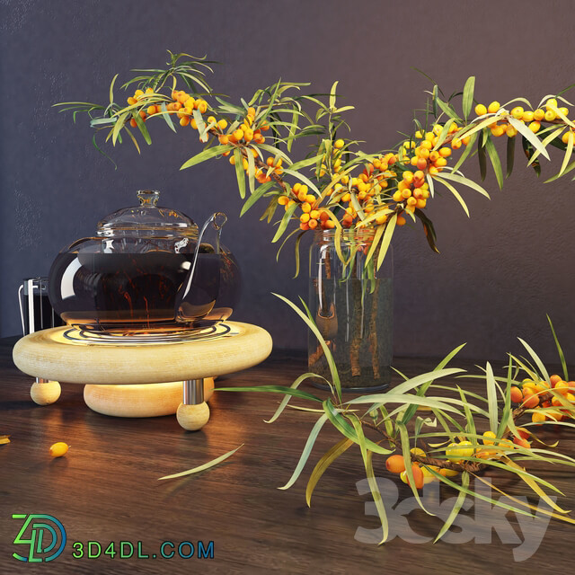 Sea buckthorn and kettle