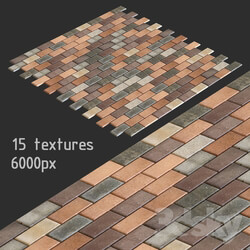 Paving slabs. 15 textures 
