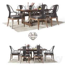 Table Chair Pulaski Furniture Dining set 