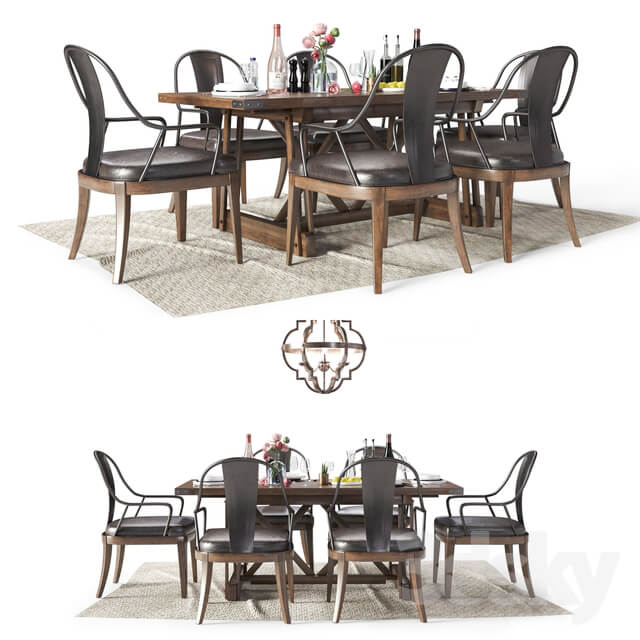 Table Chair Pulaski Furniture Dining set