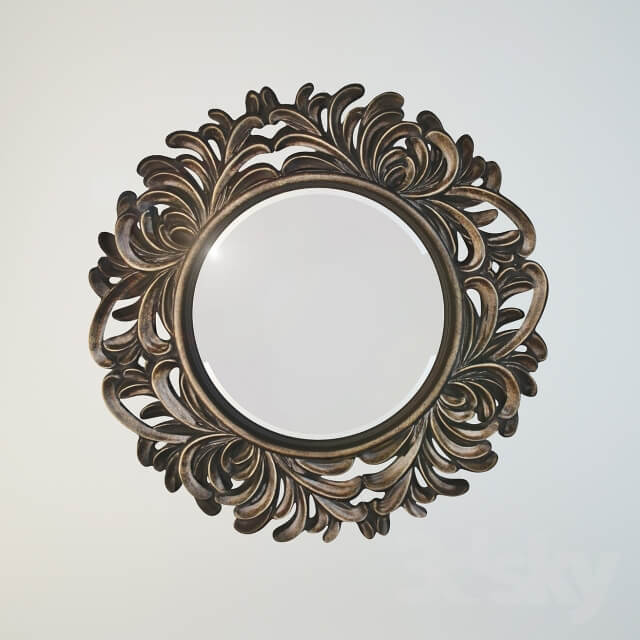 Mirror in carved frame