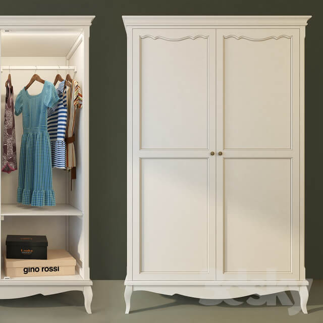 Wardrobe Display cabinets Wardrobe Leontina beige. Whatnot