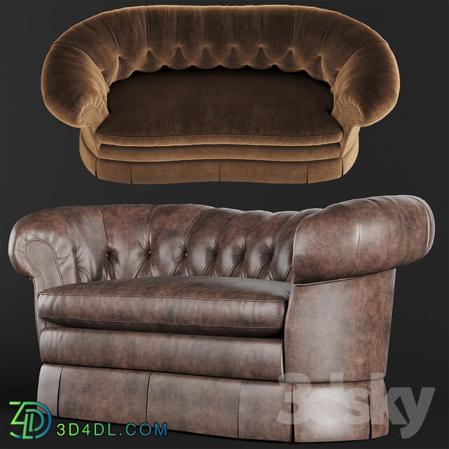 BAKER Victorian Loveseat