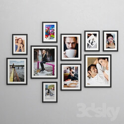 A set of frames IKEA VANKIVA OL Family photos  