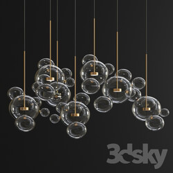 Giopato Coombes Bolle Chandelier 34 Bubbles 