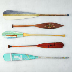 Vintage Oars and Paddles 