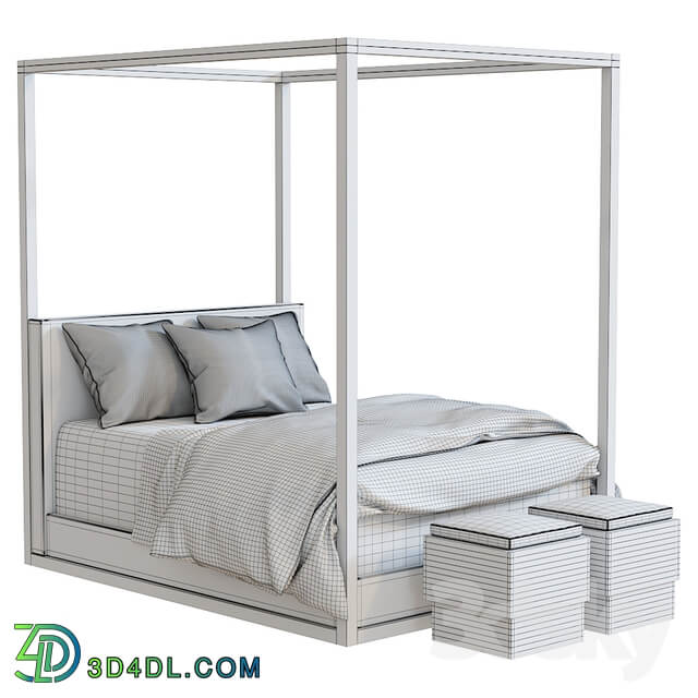 Bed Ralph Lauren Desert Modern Canopy Bed queen size 