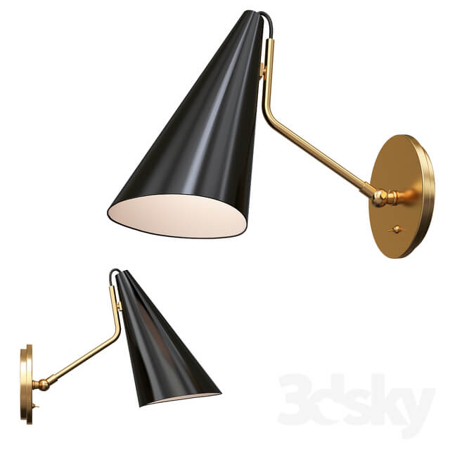Vc Light Clemente Wall Lamp in Black