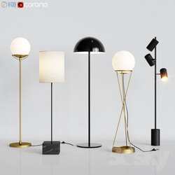 CB2 5 Floor Lamps Set 2 