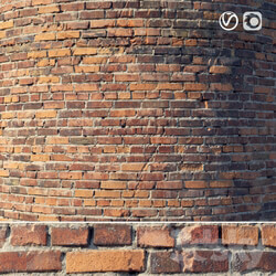 Stone Brick wall with damage material  