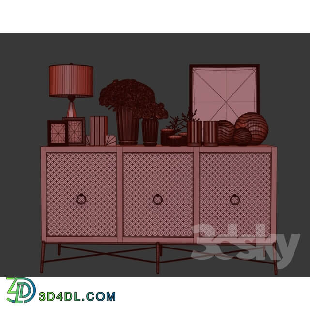 Sideboard Chest of drawer Neiman Marcus Sideboard Set 001.