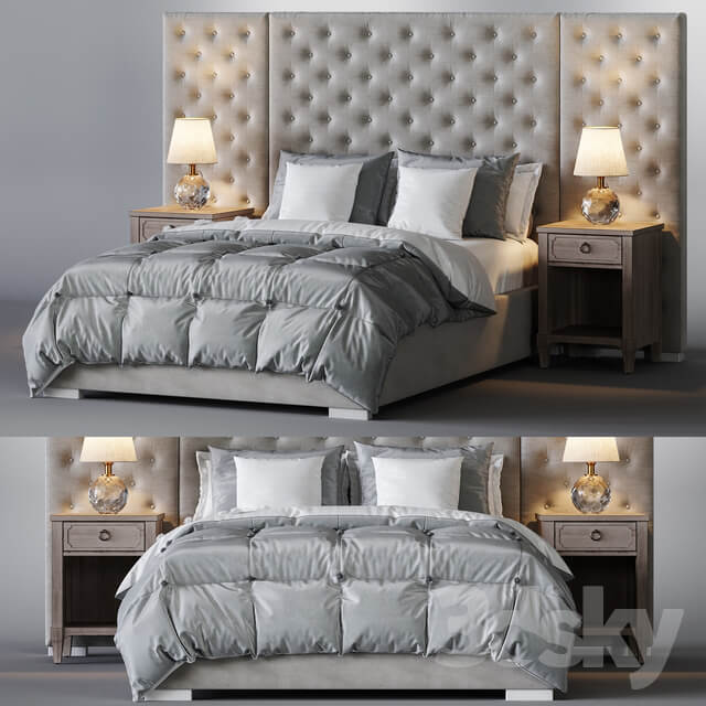Restoration Hardware Edie Tufted Bed Collection