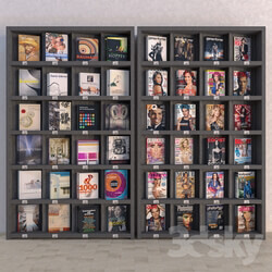 Other Display Racks with Books and Magazines Vray Material 