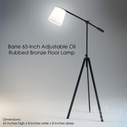 Barre 65 Inch Adjustable Oil Rubbed Bronze 