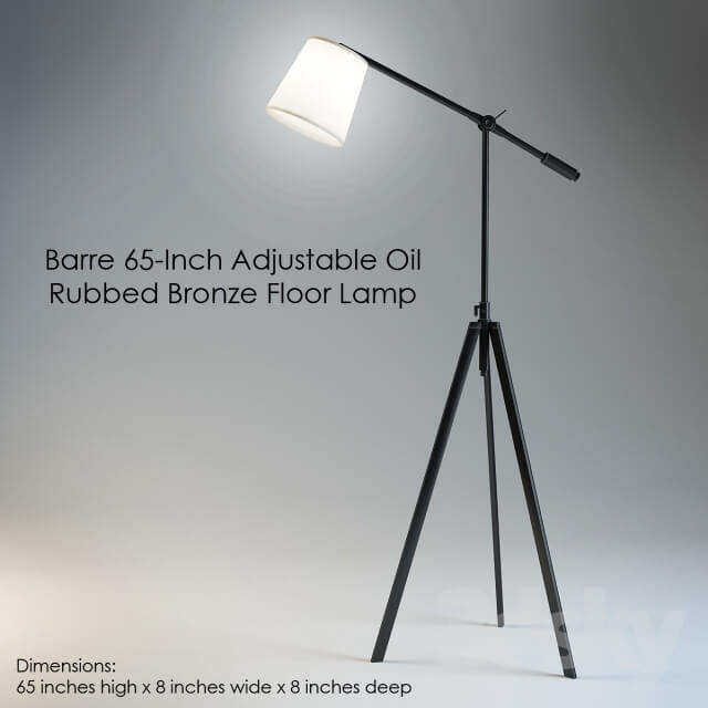 Barre 65 Inch Adjustable Oil Rubbed Bronze