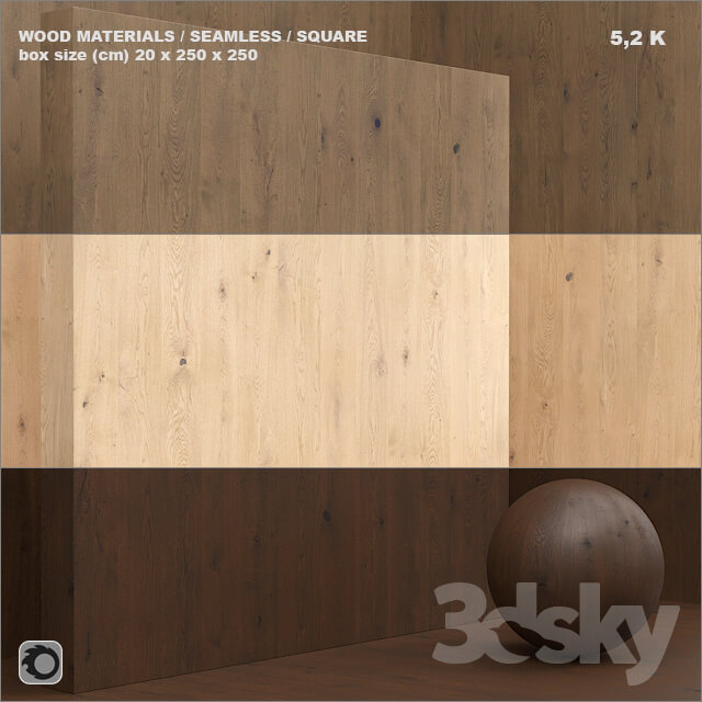 Material wood veneer seamless set 40