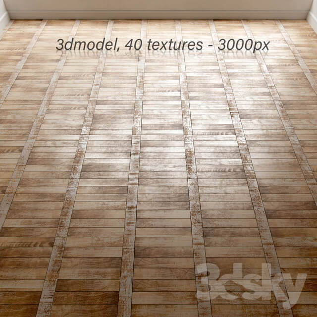 Wood Vintage linear parquet